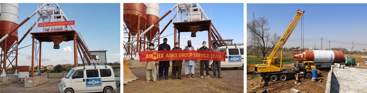 Planta dosificadora de hormigón AJ50 en Pakistán